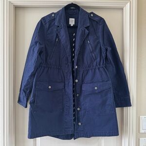 Gap Maternity Women's Navy Blue Jacket/Coat